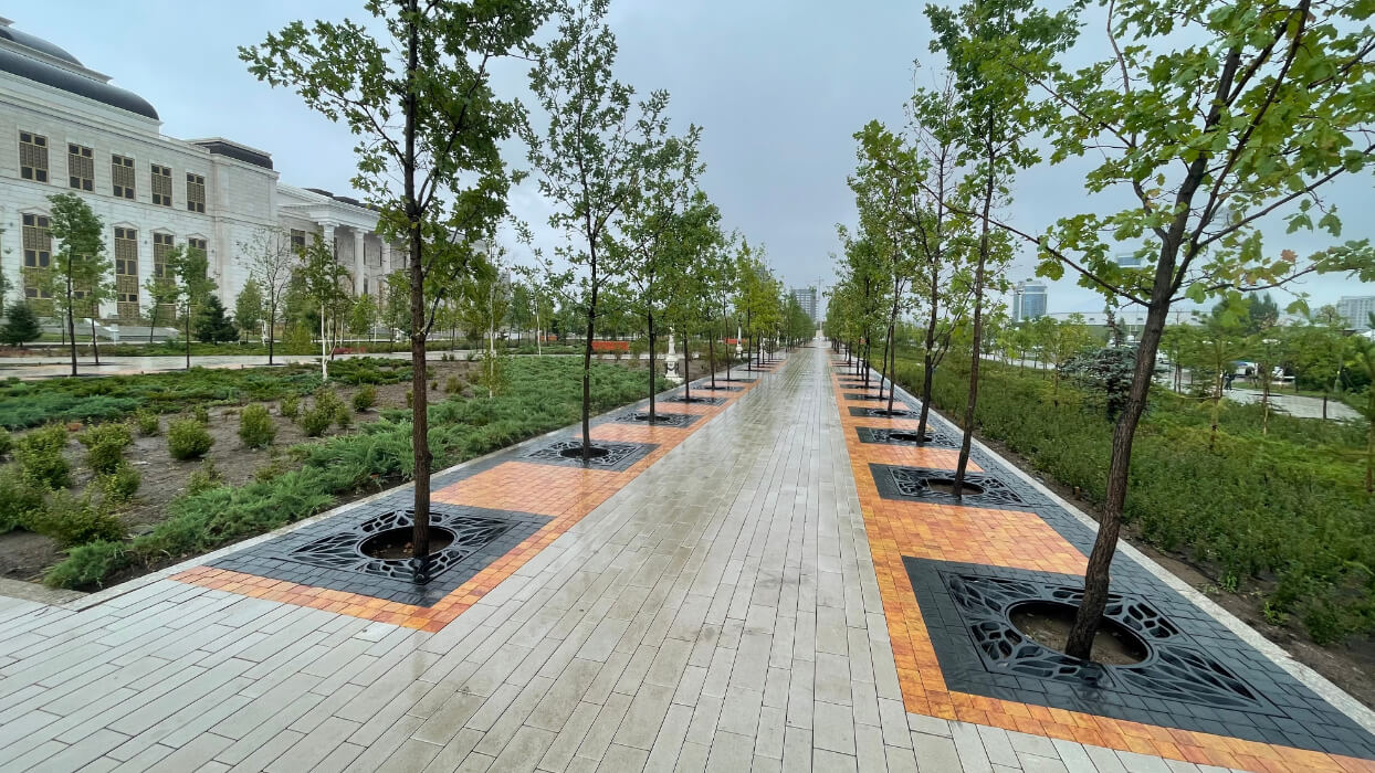 Приствольная решетка для дерева ZKING CRUST 1.2х1.2м Черная в Электростали фото