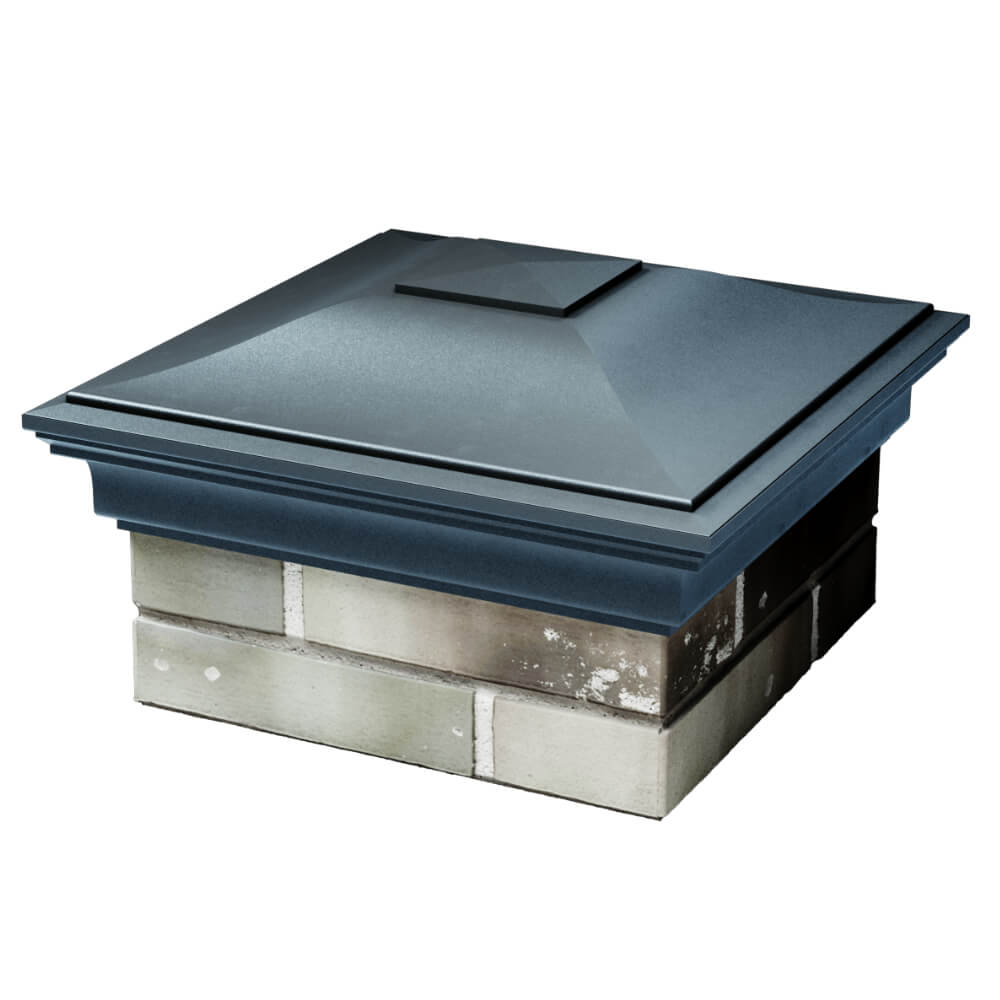 Колпак Zking Монблан Серый на столб 1.5х1.5 кирпича (385х385мм) в Электростали фото