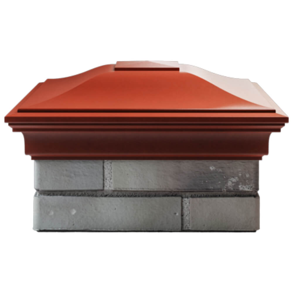 Колпак Zking Монблан Красный на столб 1.5х1.5 кирпича (385х385мм) Электросталь фото