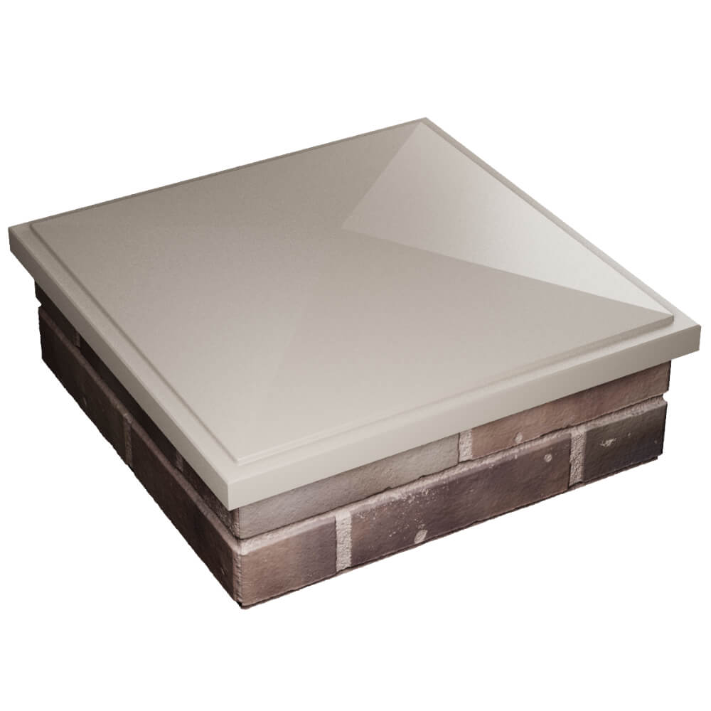 Колпак Zking БонаМоно Бежевый на столб 2х2 кирпича (515х515, 530х530мм) в Электростали фото