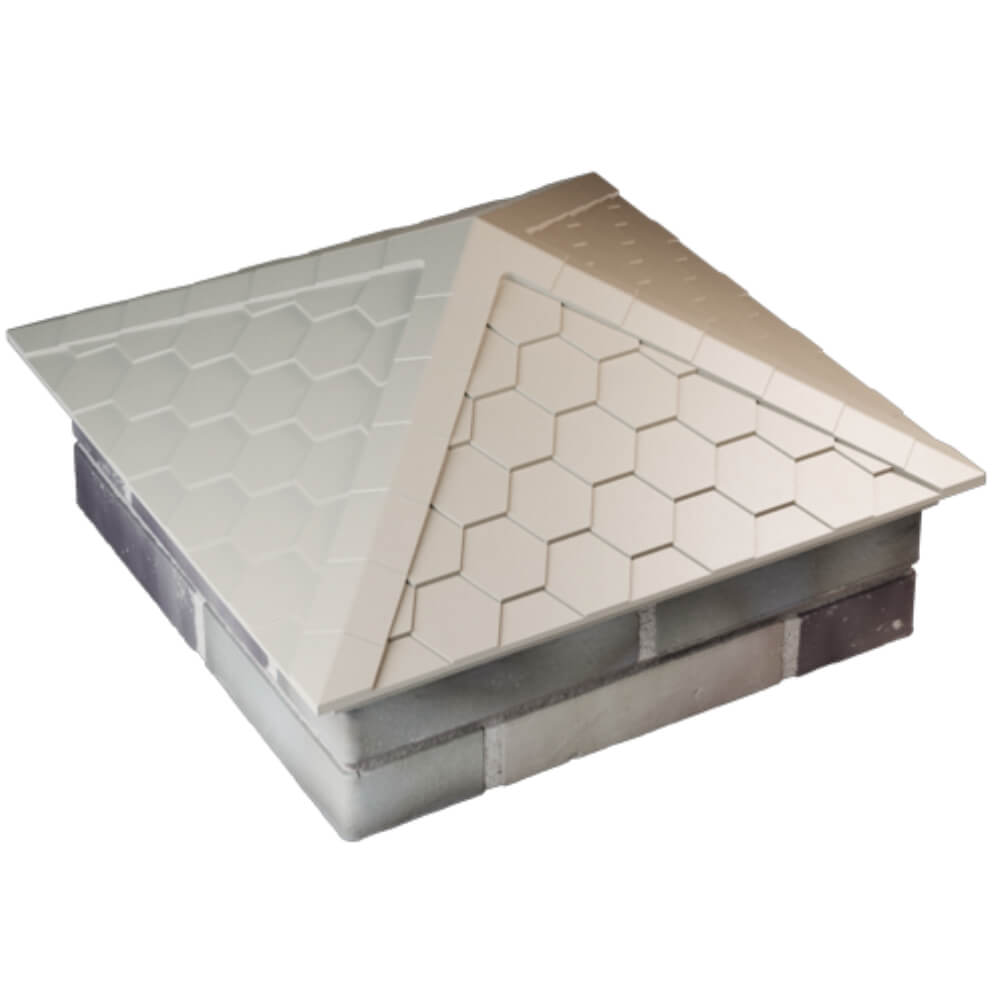 Колпак Zking Эверест Бежевый на столб 2х2 кирпича (535х535мм) Электросталь фото