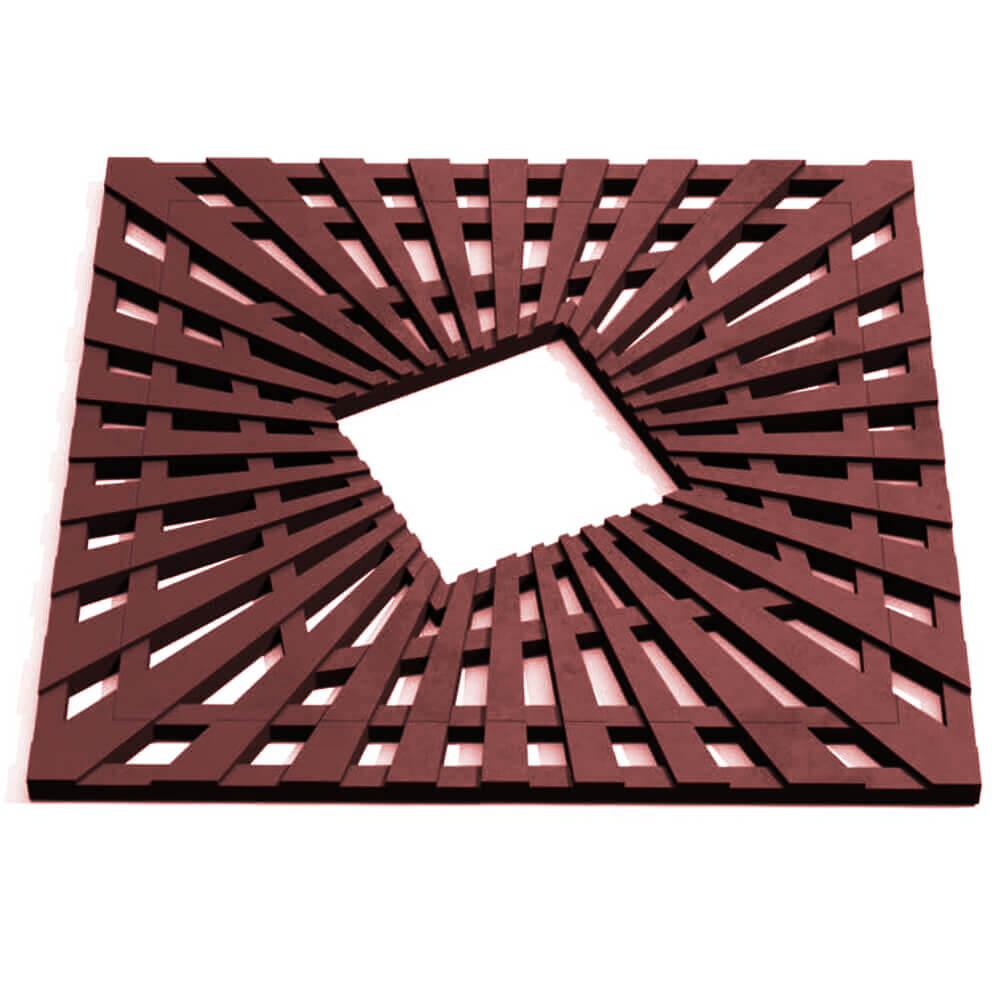 Приствольная решетка для дерева ZKING ATMOSPHERE 1.2х1.2м Коричневая Электросталь фото