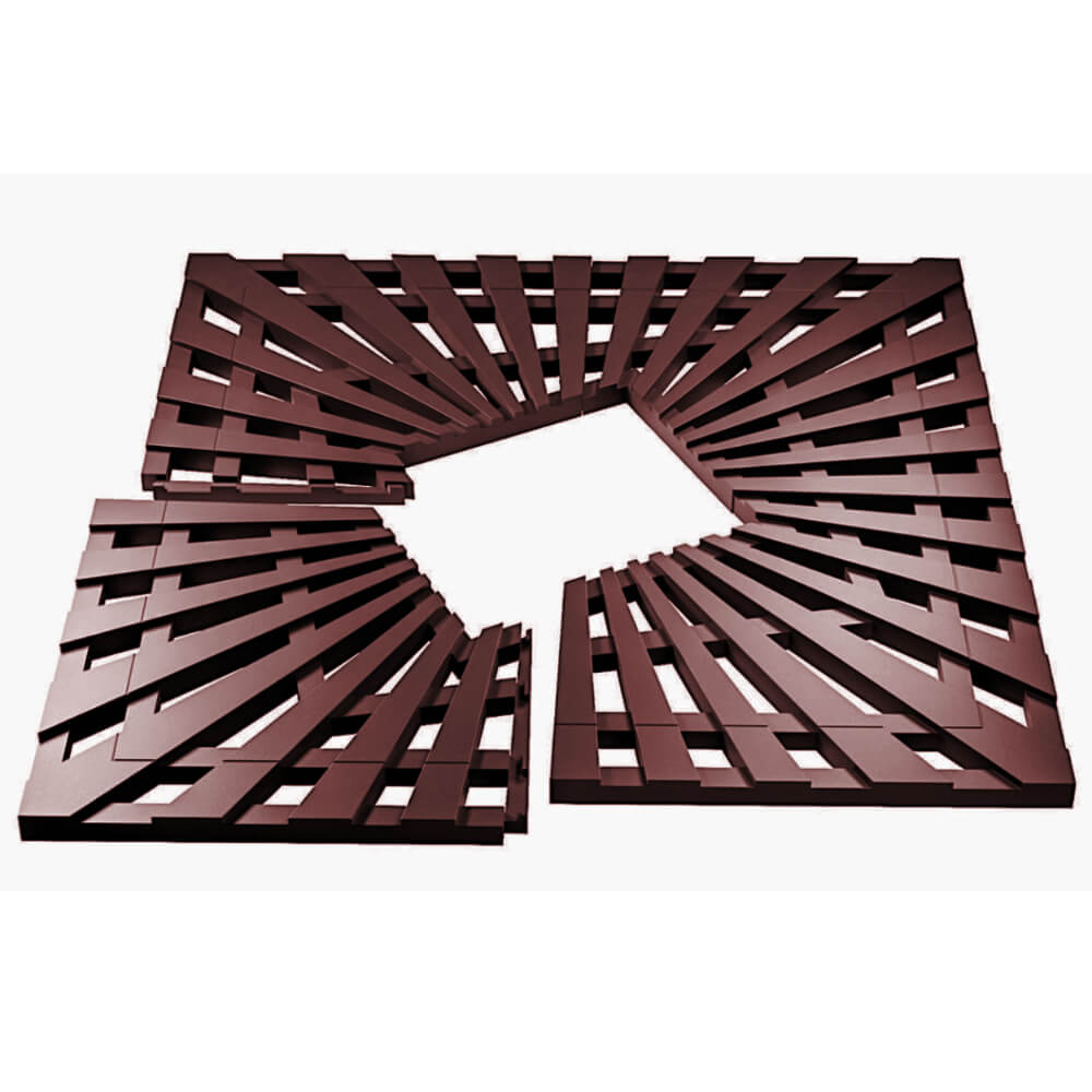 Приствольная решетка для дерева ZKING ATMOSPHERE 1.2х1.2м Коричневая в Электростали фото