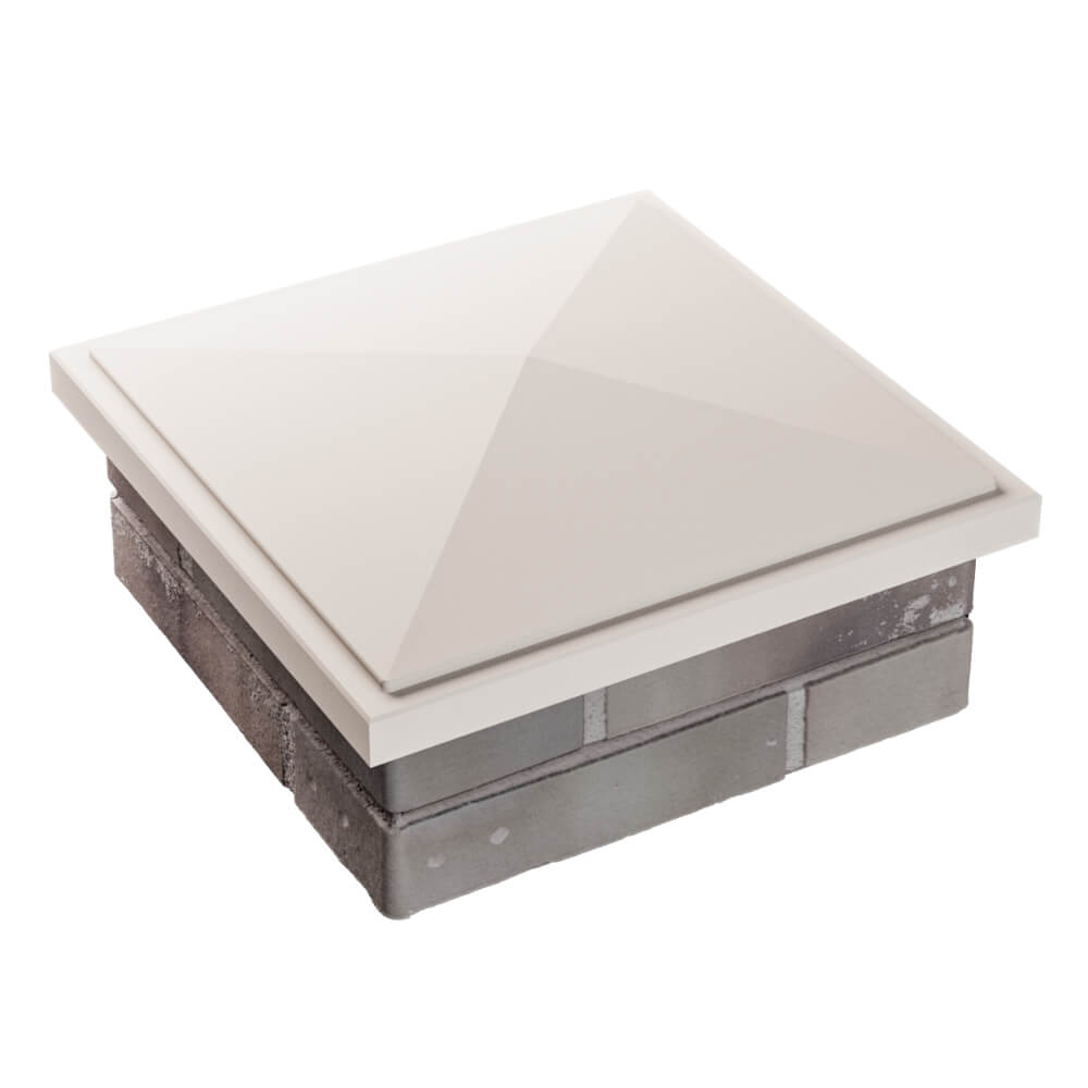 Колпак Zking БонаМоно Бежевый на столб 1.5х1.5 кирпича (385х385, 400х400мм) в Электростали фото