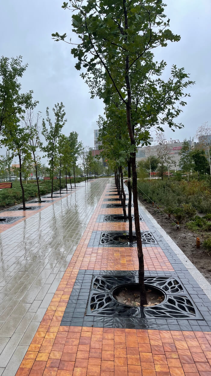 Приствольная решетка для дерева ZKING CRUST 1.2х1.2м Черная в Электростали фото