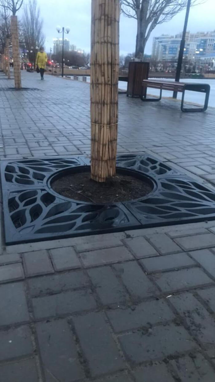 Приствольная решетка для дерева ZKING CRUST 1.2х1.2м Черная в Электростали фото