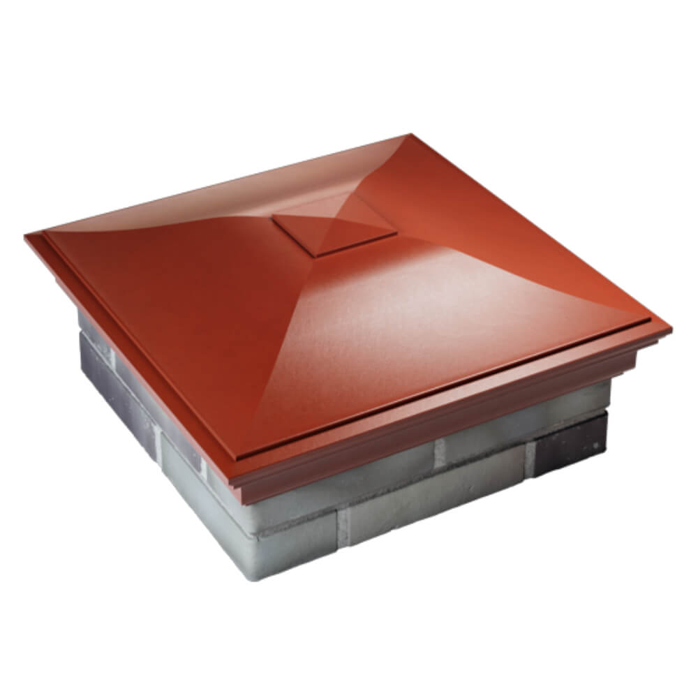 Колпак Zking Монблан Красный на столб 2х2 кирпича (515х515мм) Электросталь фото