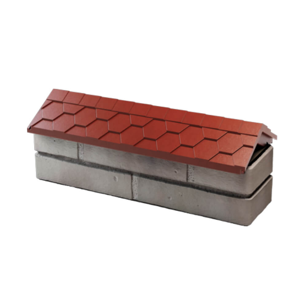 Парапет Zking Эверест Красный с посадкой на 0.5 кирпича (130мм) в Электростали фото