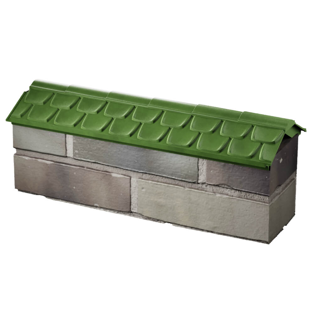 Парапет Zking Эльбрус Зеленый с посадкой на 0.5 кирпича (130мм) в Электростали фото