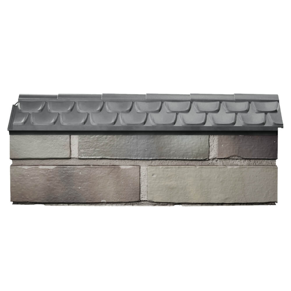 Парапет Zking Эльбрус Серый с посадкой на 0.5 кирпича (130мм) в Электростали фото