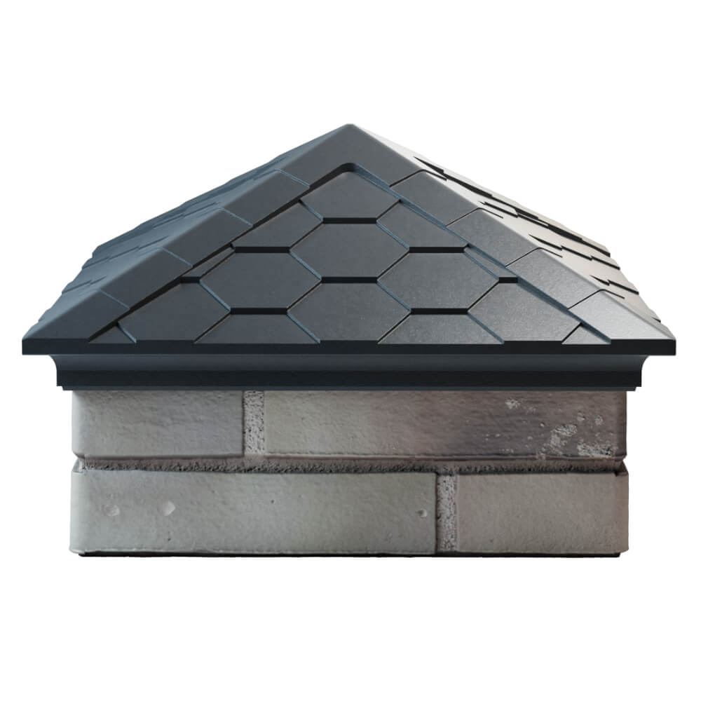 Колпак Zking Эверест Серый на столб 1.5х1.5 кирпича (390х390мм) Электросталь фото