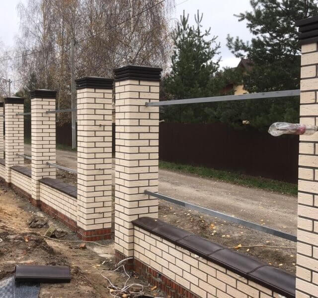 Колпак Zking Бона ХайТек Коричневый на столб 1.5х1.5 кирпича (385х385мм) в Электростали фото