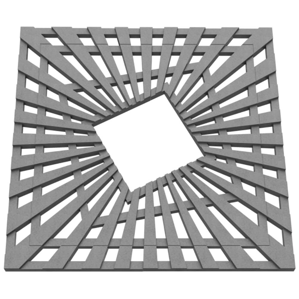 Приствольная решетка для дерева ZKING ATMOSPHERE 1.2х1.2м Серая в Электростали фото