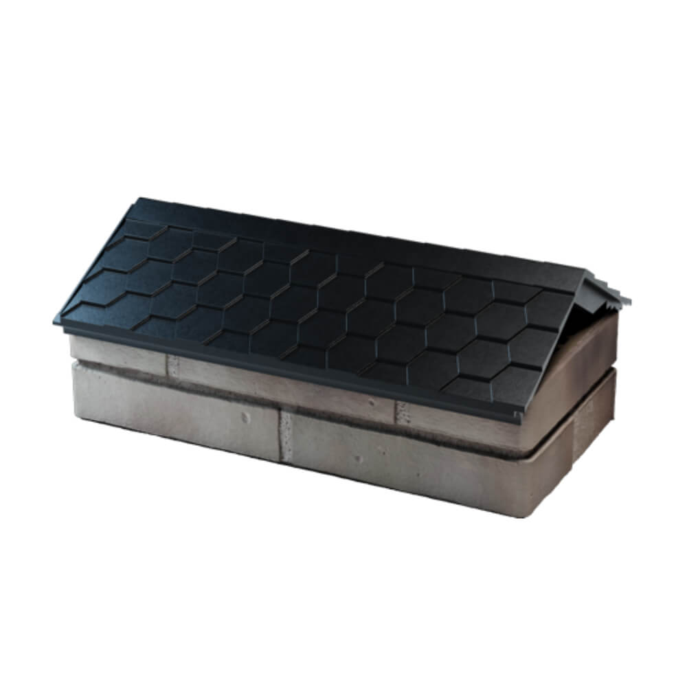 Парапет Zking Эверест Черный с посадкой на 1 кирпич (200/225/255мм) в Электростали фото