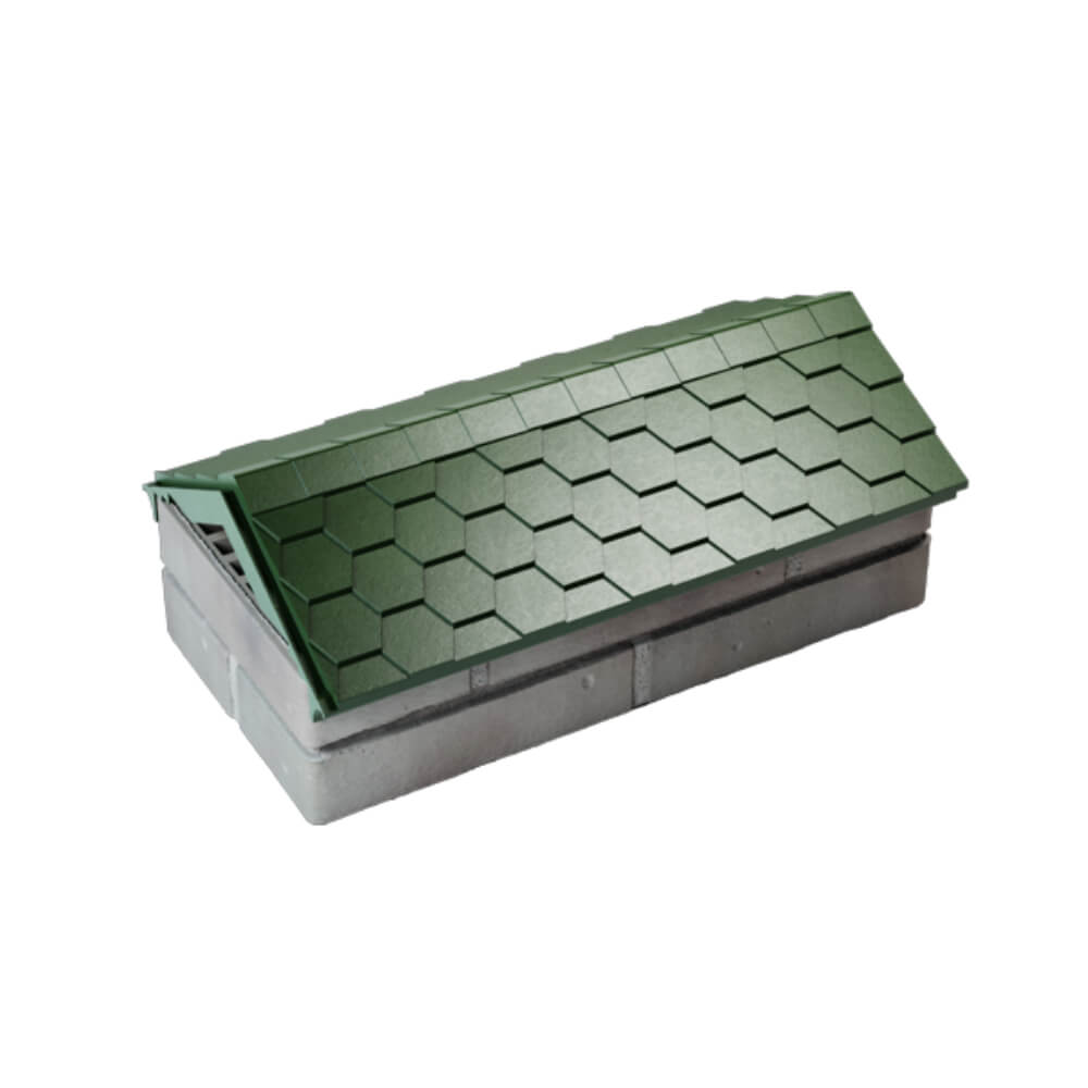 Парапет Zking Эверест Зеленый с посадкой на 1 кирпич (200/225/255мм) в Электростали фото