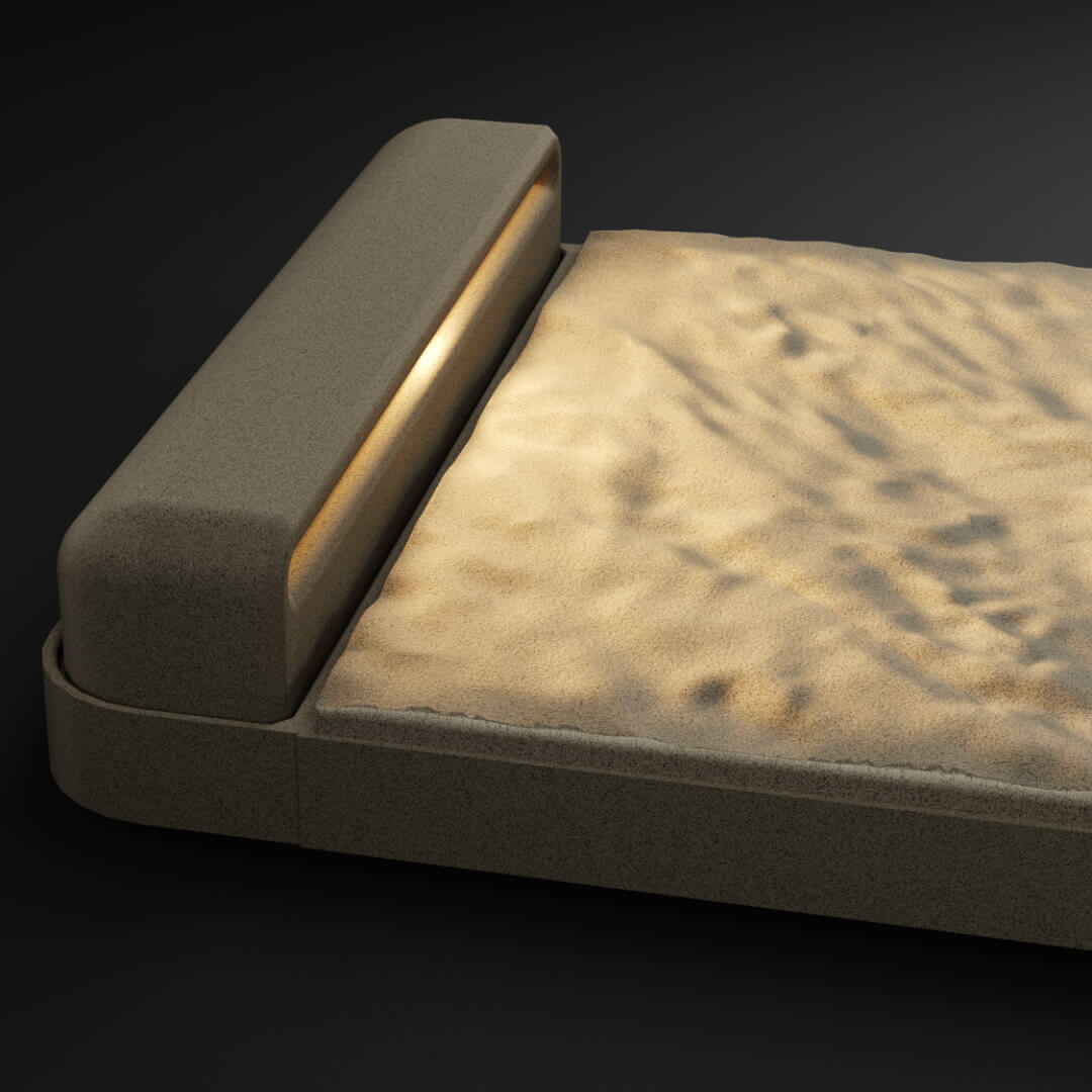 LED Светильник для шаговой плиты STONE Светлая Галька 330х75х98мм Электросталь фото