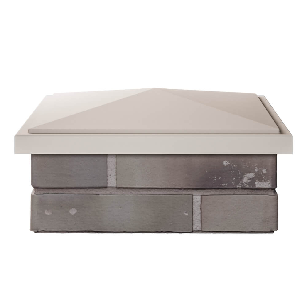 Колпак Zking БонаМоно Бежевый на столб 1.5х1.5 кирпича (385х385, 400х400мм) Электросталь фото