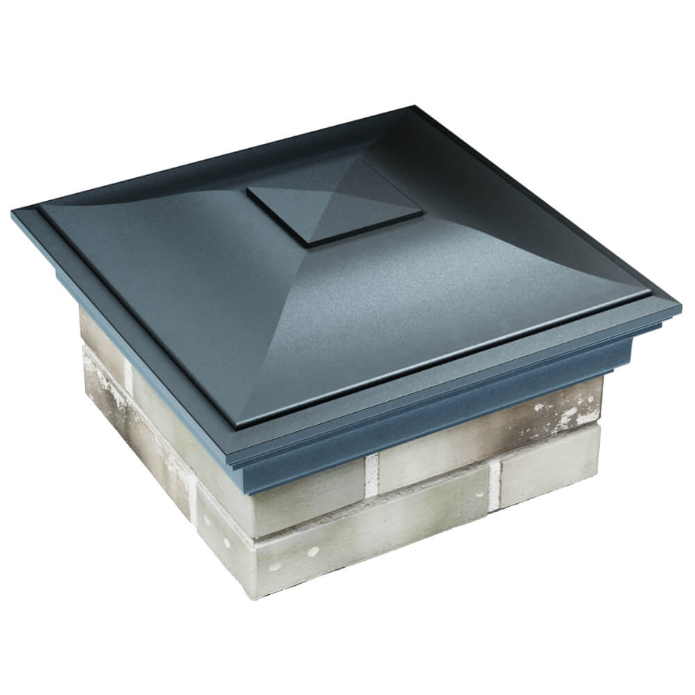 Колпак Zking Монблан Серый на столб 1.5х1.5 кирпича (385х385мм) в Электростали фото