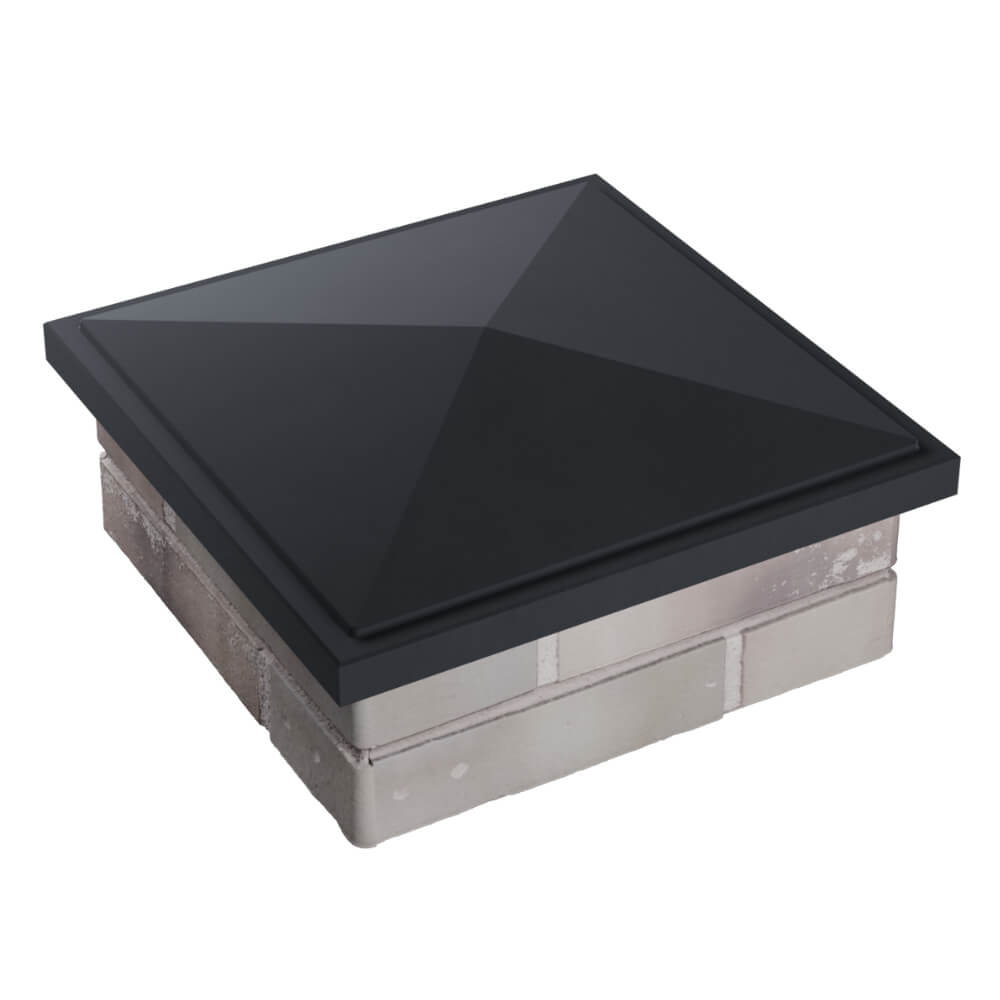 Колпак Zking БонаМоно Серый на столб 1.5х1.5 кирпича (385х385, 400х400мм) в Электростали фото