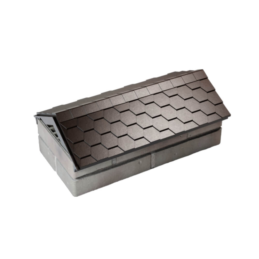 Парапет Zking Эверест Коричневый с посадкой на 1 кирпич (200/225/255мм) в Электростали фото