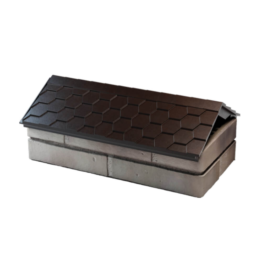 Парапет Zking Эверест Коричневый с посадкой на 1 кирпич (200/225/255мм) в Электростали фото