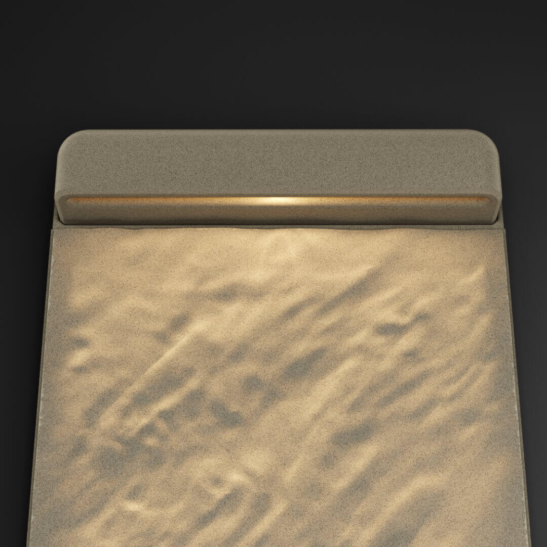 LED Светильник для шаговой плиты STONE Светлая Галька 330х75х98мм в Электростали фото