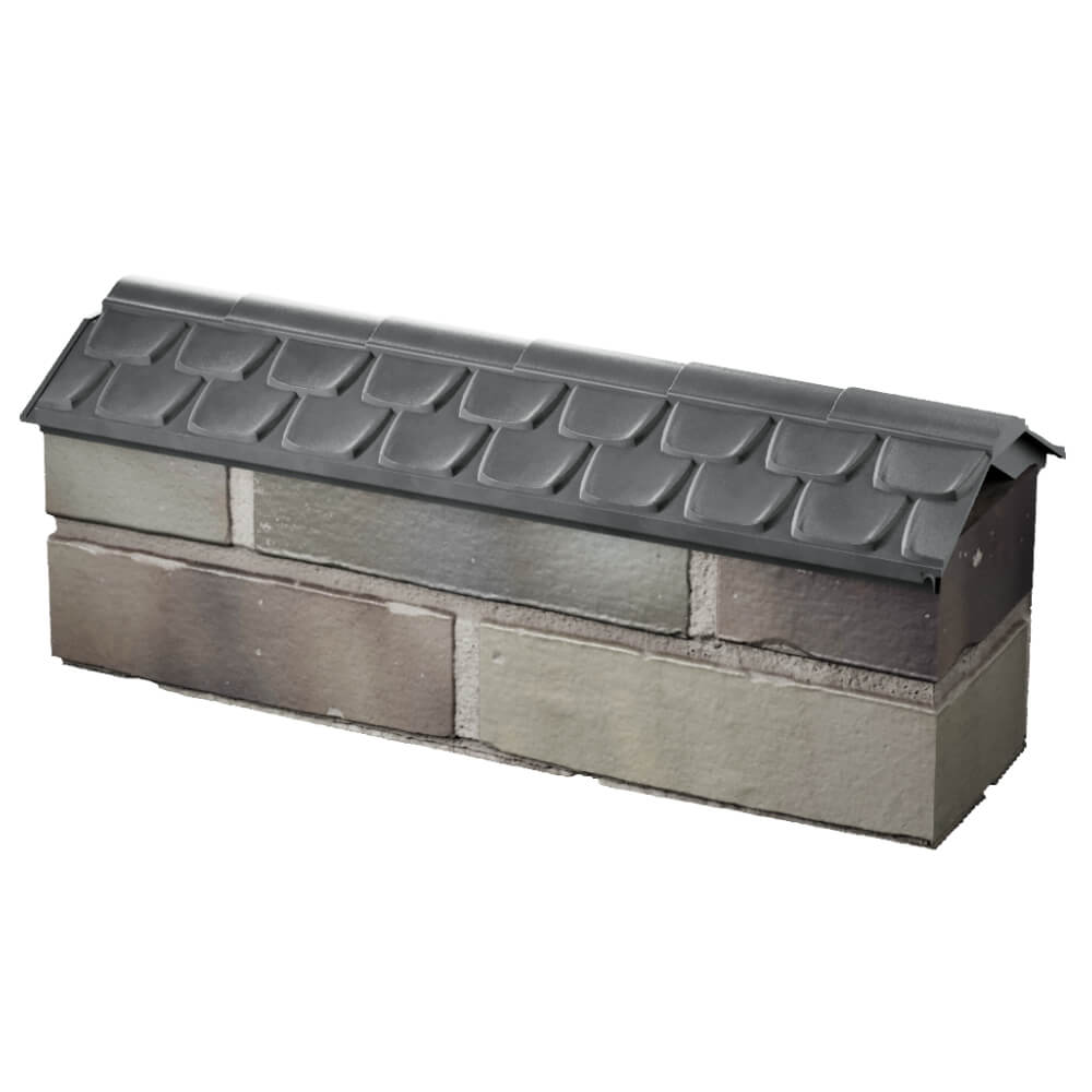 Парапет Zking Эльбрус Серый с посадкой на 0.5 кирпича (130мм) в Электростали фото