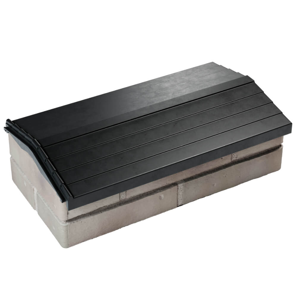 Парапет Zking Бона ХайТек Черный с посадкой на 1 кирпич (200/225/255мм) в Электростали фото