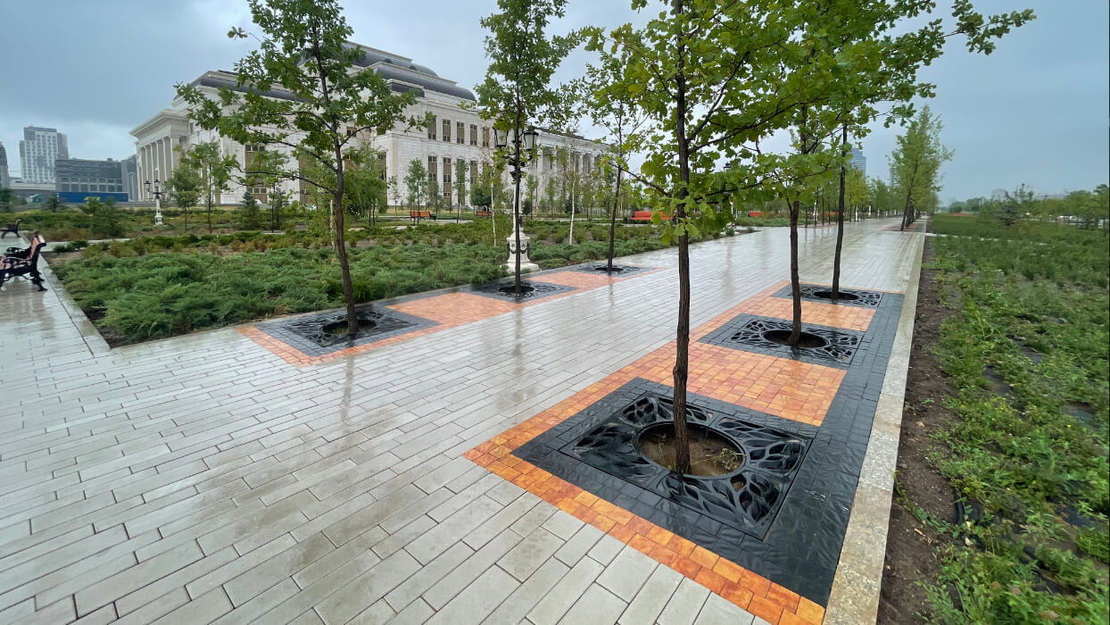 Приствольная решетка для дерева ZKING CRUST 1.2х1.2м Черная в Электростали фото