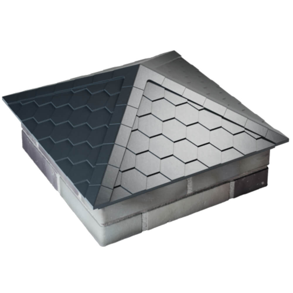 Колпак Zking Эверест Серый на столб 2х2 кирпича (535х535мм) Электросталь фото