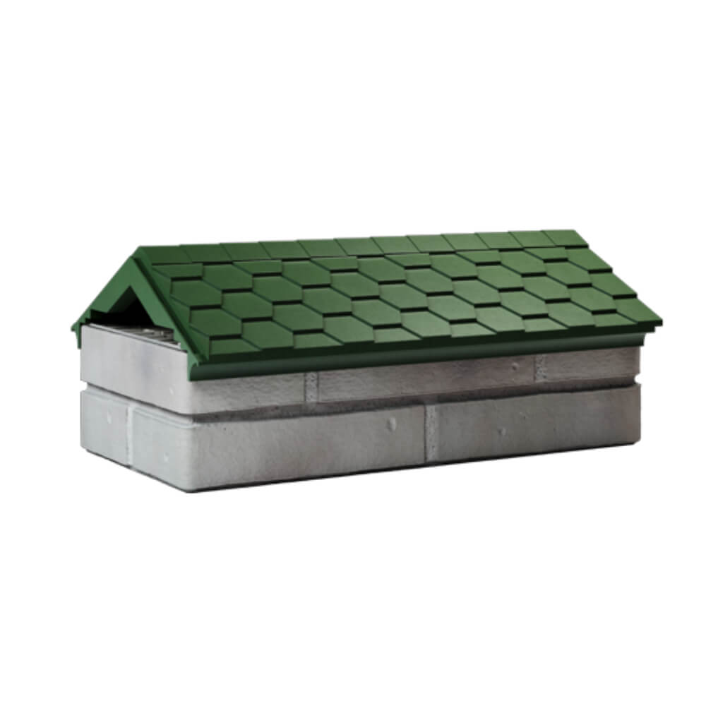 Парапет Zking Эверест Зеленый с посадкой на 1 кирпич (200/225/255мм) Электросталь фото