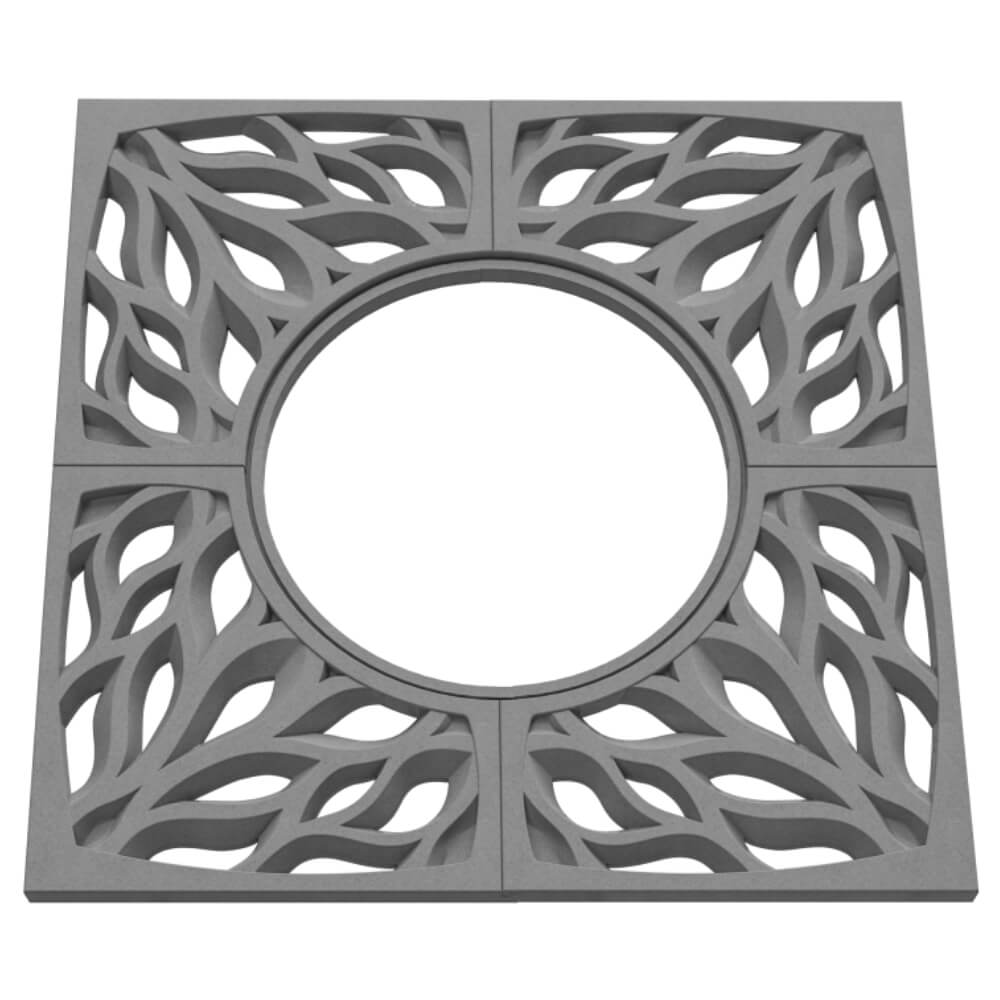 Приствольная решетка для дерева ZKING CRUST 1.2х1.2м Серая в Электростали фото