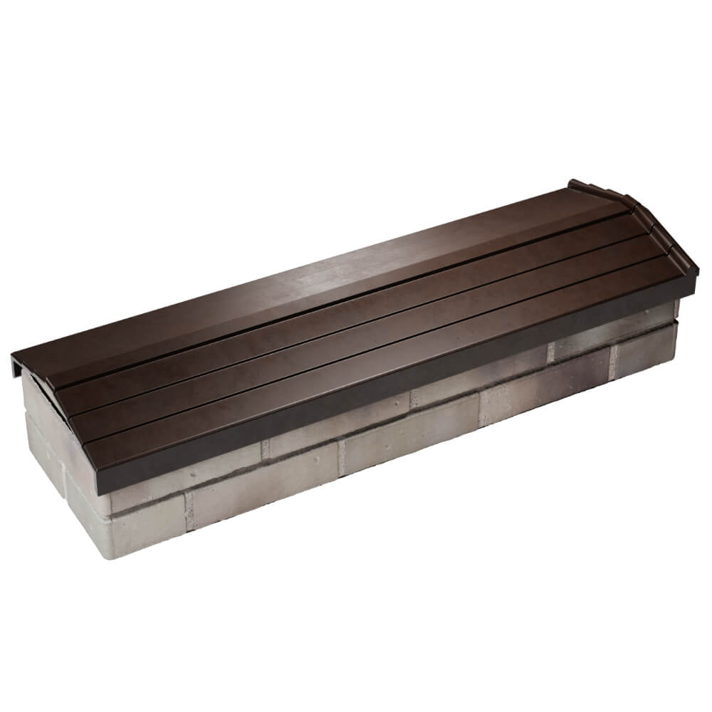 Парапет Zking Бона ХайТек Коричневый посадка на 0.5 кирпича (130мм) в Электростали фото