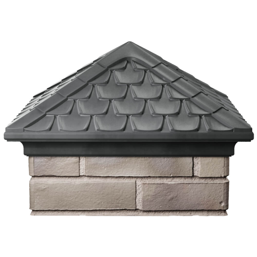 Колпак Zking Эльбрус Серый на столб 1.5х1.5 кирпича (385х385мм) Электросталь фото