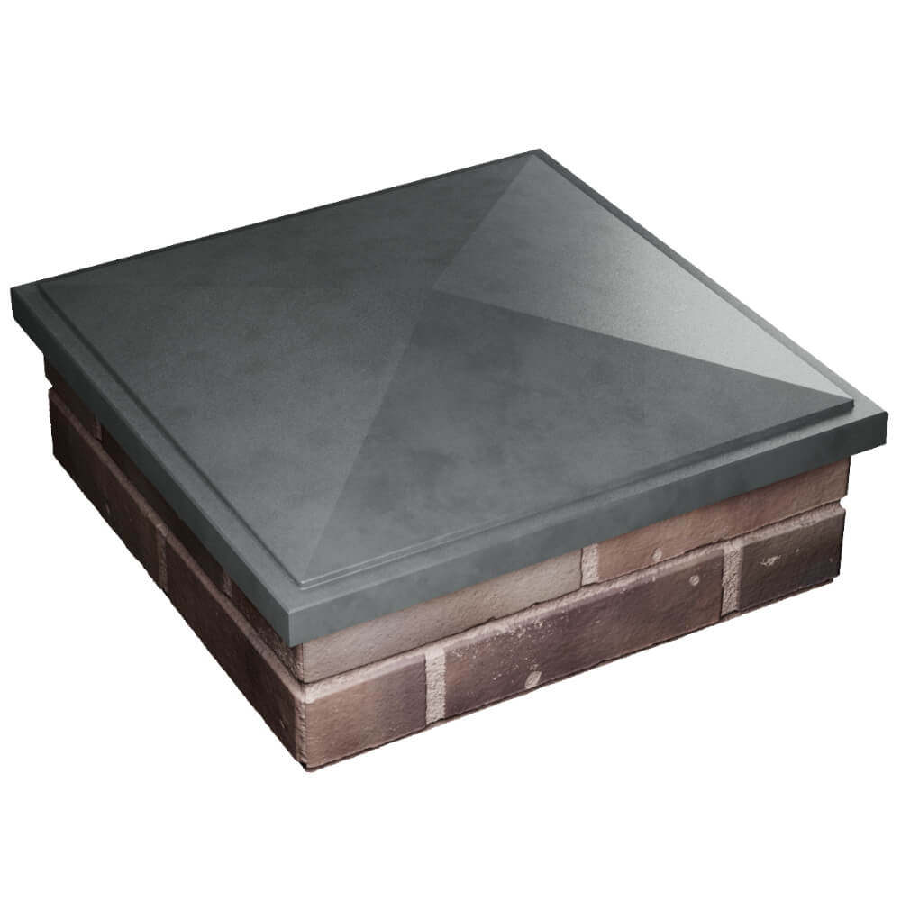 Колпак Zking БонаМоно Серый на столб 2х2 кирпича (515х515, 530х530мм) в Электростали фото