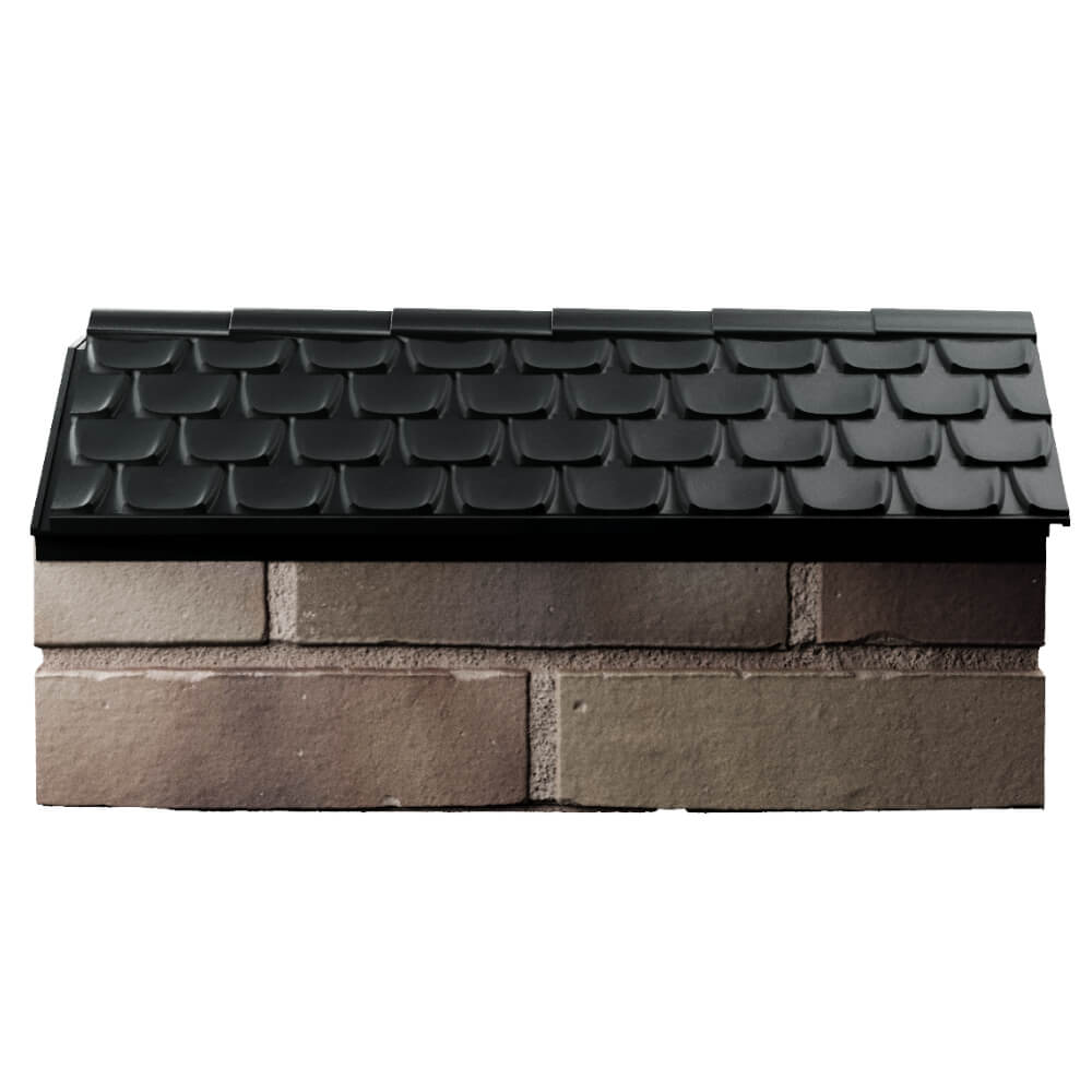 Парапет Zking Эльбрус Черный с посадкой на 1 кирпич (255мм) в Электростали фото