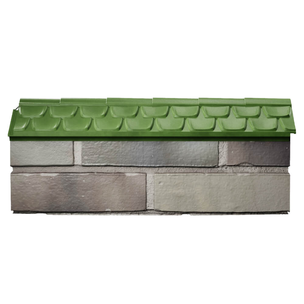 Парапет Zking Эльбрус Зеленый с посадкой на 0.5 кирпича (130мм) в Электростали фото