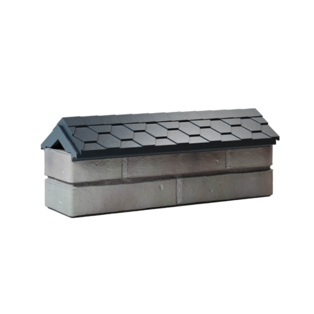 Парапет Zking Эверест Серый с посадкой на 0.5 кирпича (130мм) Электросталь фото