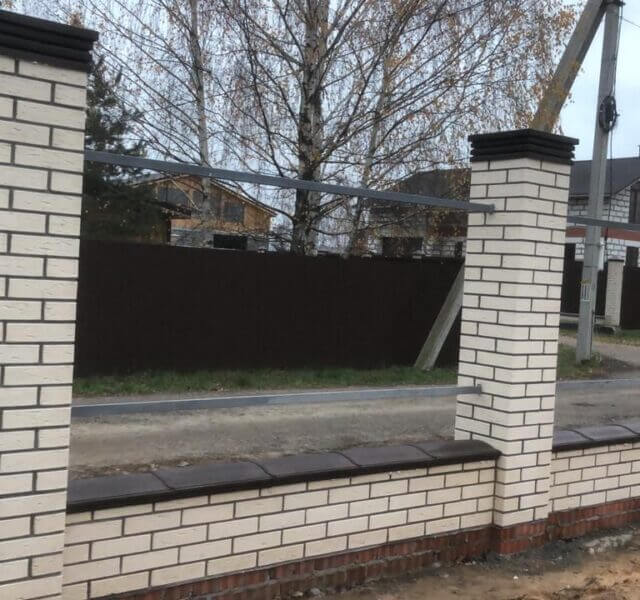 Колпак Zking Бона ХайТек Коричневый на столб 1.5х1.5 кирпича (385х385мм) в Электростали фото