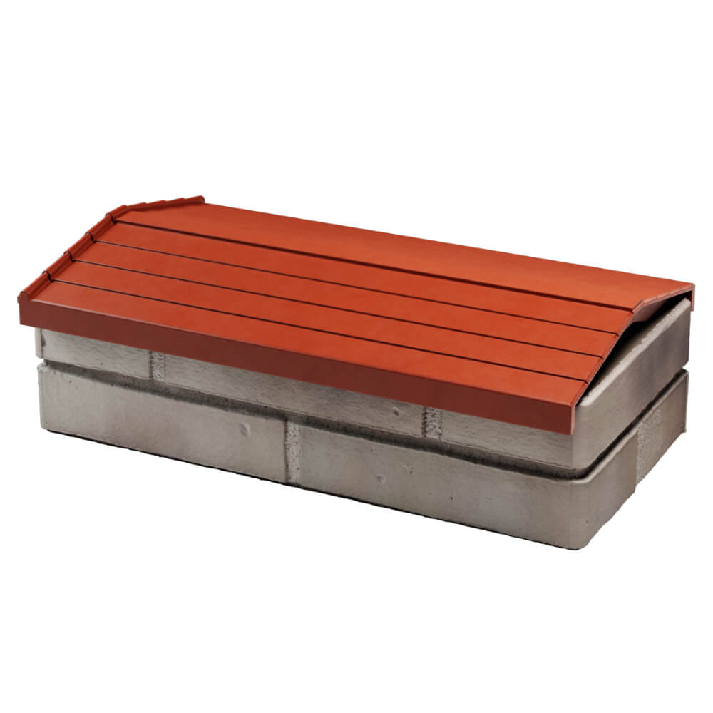 Парапет Zking Бона ХайТек Красный с посадкой на 1 кирпич (200/225/255мм) в Электростали фото