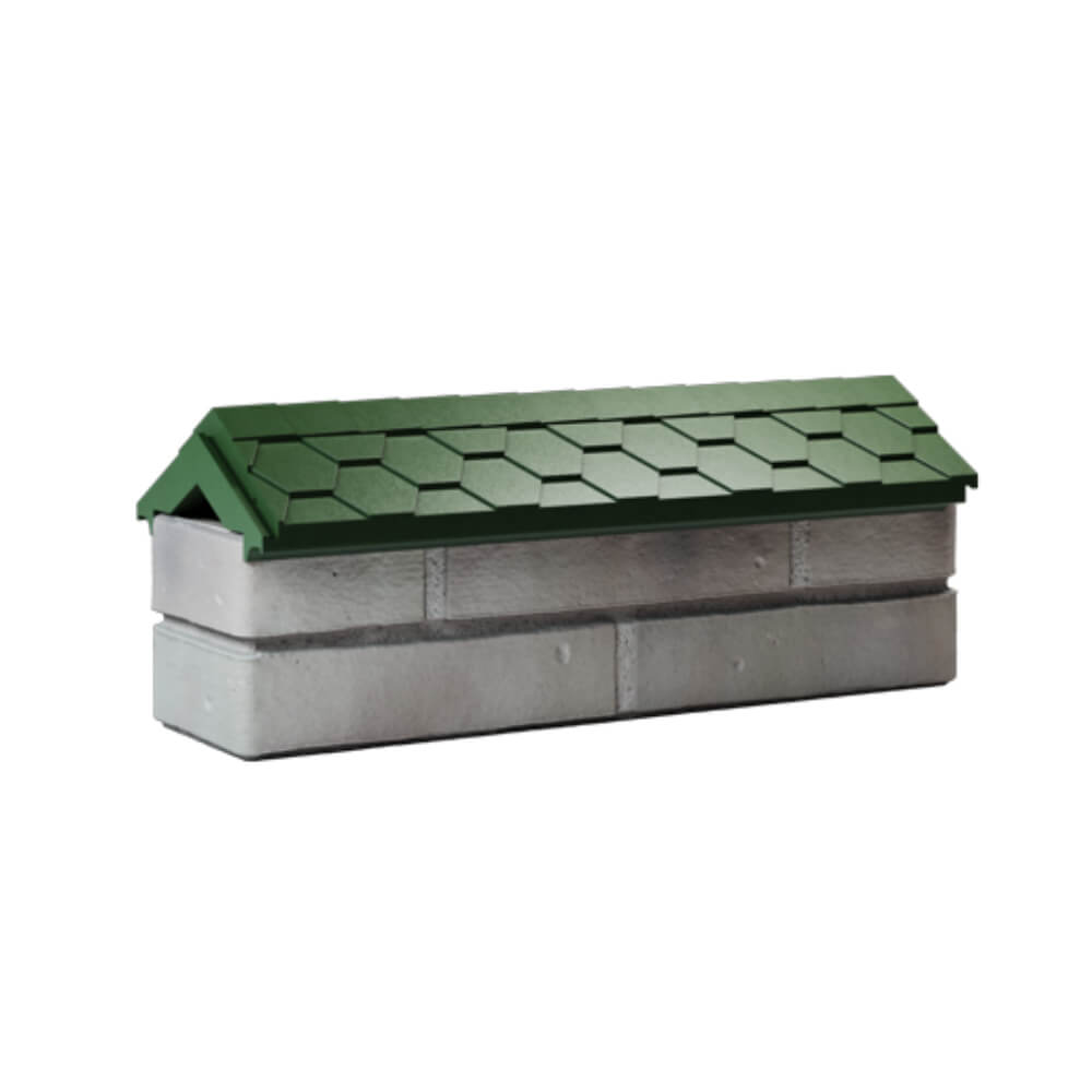 Парапет Zking Эверест Зеленый с посадкой на 0.5 кирпича (130мм) Электросталь фото