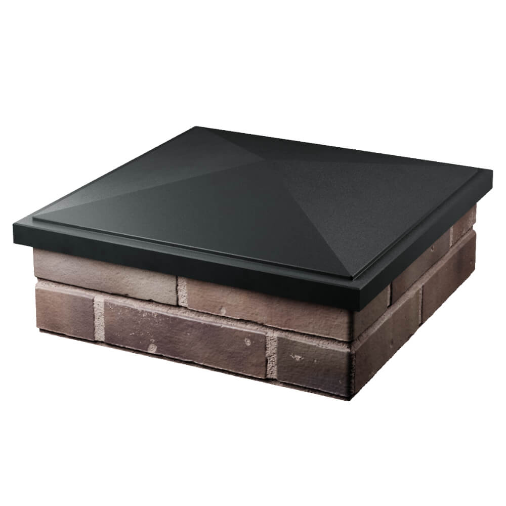 Колпак Zking БонаМоно Черный на столб 2х2 кирпича (515х515, 530х530мм) в Электростали фото