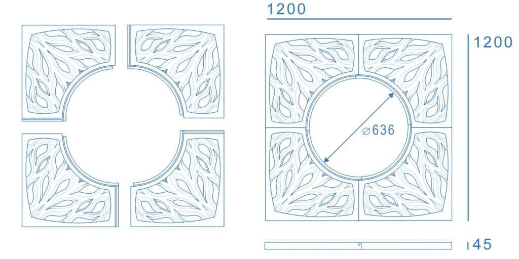 Приствольная решетка для дерева ZKING CRUST 1.2х1.2м Черная в Электростали фото