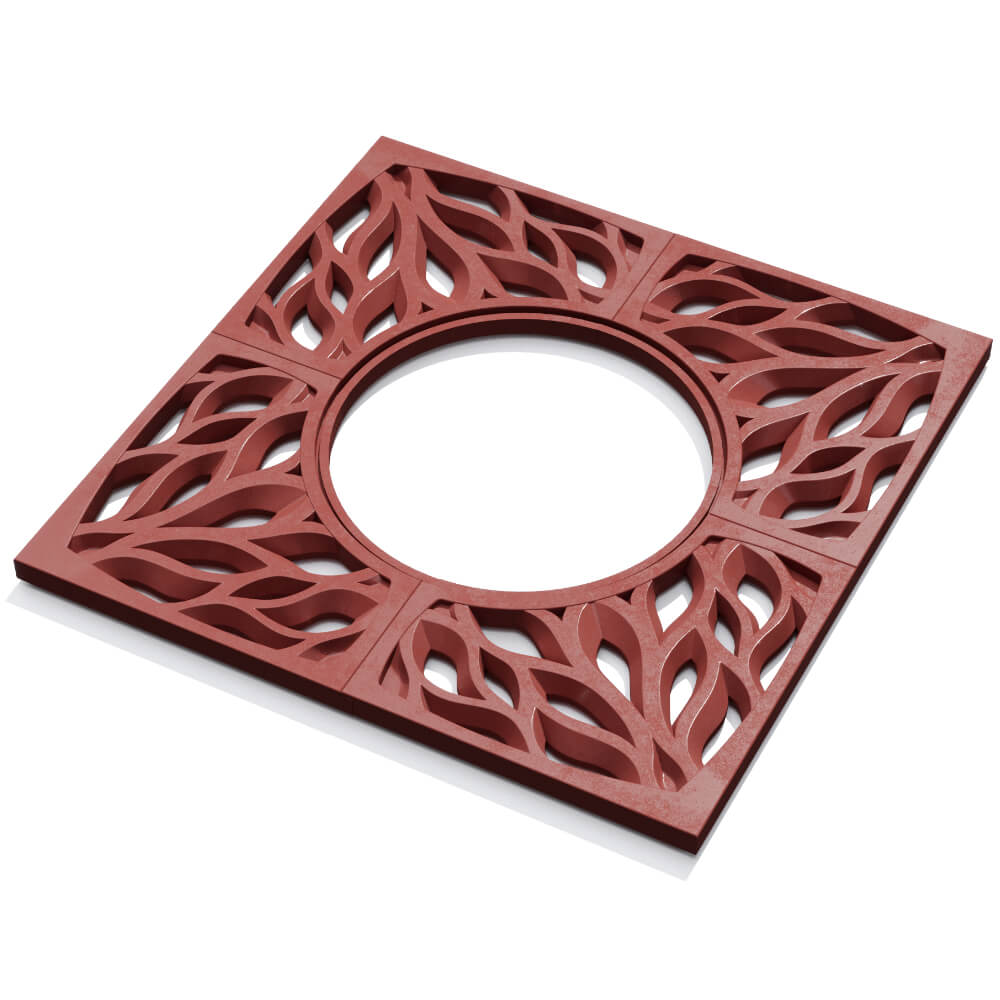 Приствольная решетка для дерева ZKING CRUST 1.2х1.2м Красная в Электростали фото