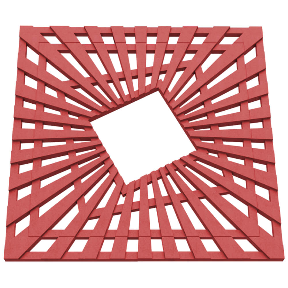 Приствольная решетка для дерева ZKING ATMOSPHERE 1.2х1.2м Красная в Электростали фото