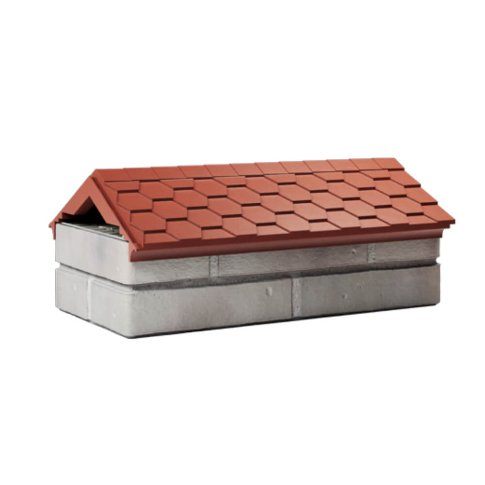 Парапет Zking Эверест Красный с посадкой на 1 кирпич (200/225/255мм) Электросталь фото