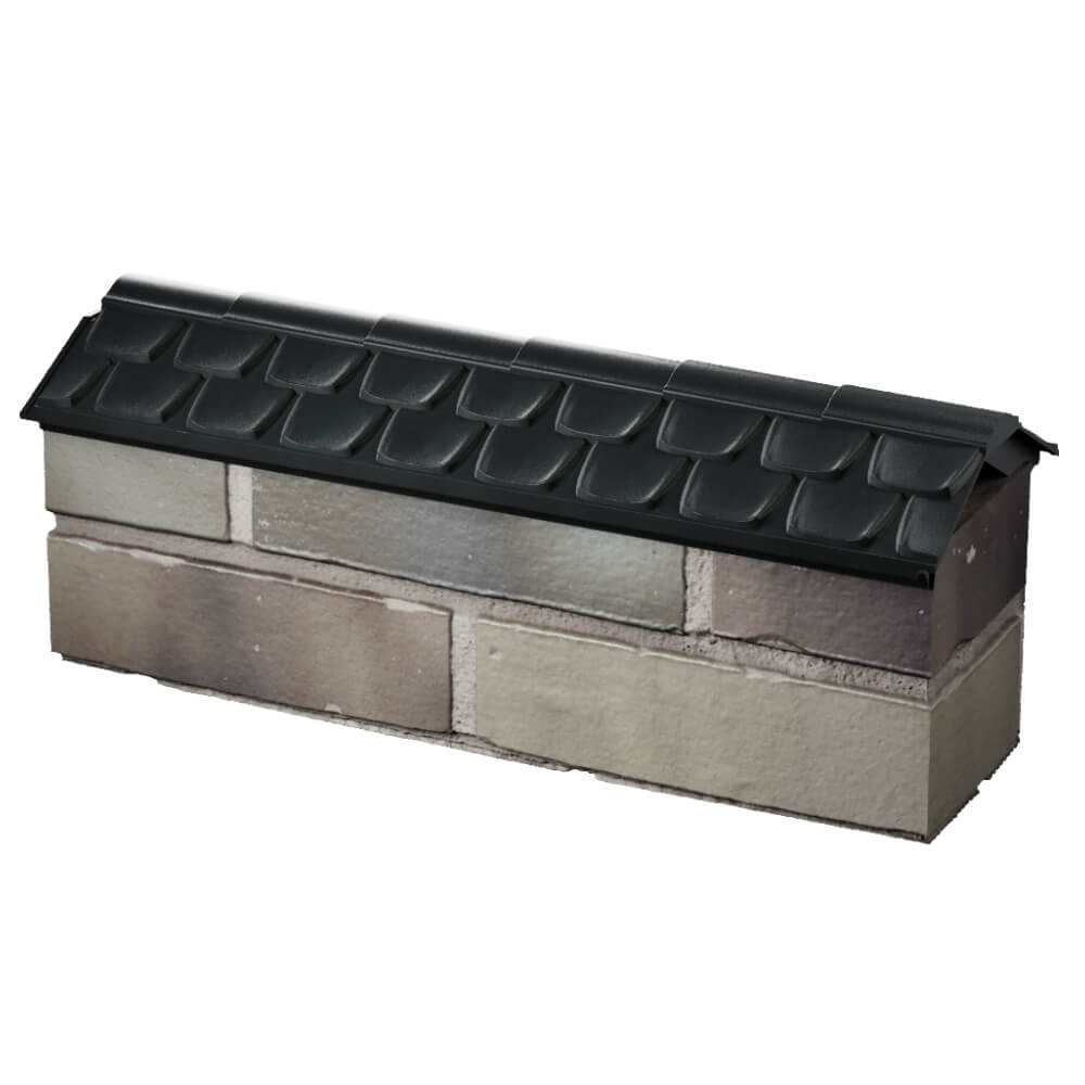 Парапет Zking Эльбрус Черный с посадкой на 0.5 кирпича (130мм) в Электростали фото