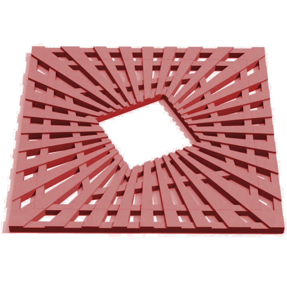 Приствольная решетка для дерева ZKING ATMOSPHERE 1.2х1.2м Красная Электросталь фото