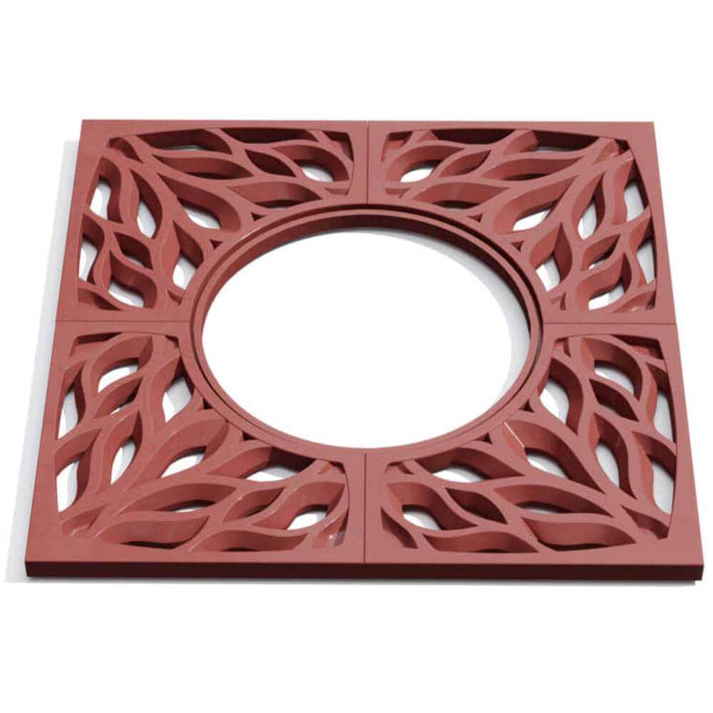 Приствольная решетка для дерева ZKING CRUST 1.2х1.2м Красная Электросталь фото