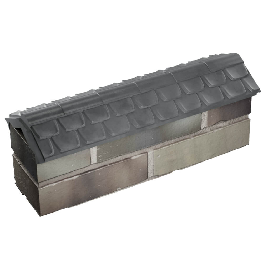 Парапет Zking Эльбрус Серый с посадкой на 0.5 кирпича (130мм) в Электростали фото